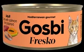 FRESKO CAT ADULT TUNA AND SALMON WITH PAPAYA 70 g.