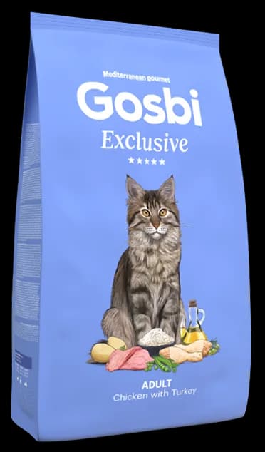 GOSBI EXCLUSIVE CAT CHICKEN & TURKEY ADULT 1.5 Kg.