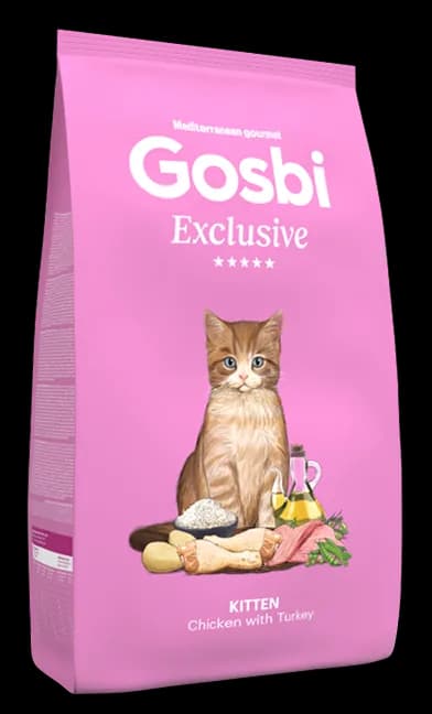 GOSBI EXCLUSIVE CAT CHICKEN & TURKEY KITTEN 1.5 Kg.