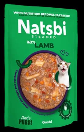NATSBI CAT STEAMED LAMB 80 g.