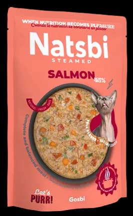 NATSBI CAT STEAMED SALMON 80 g.