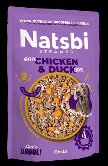 NATSBI STEAMED CHICKEN & DUCK 200 g.