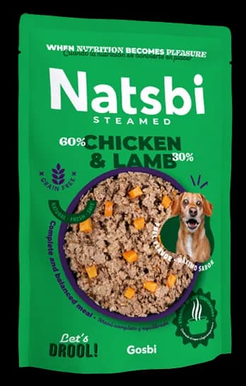 NATSBI STEAMED CHICKEN & LAMB 200 g.